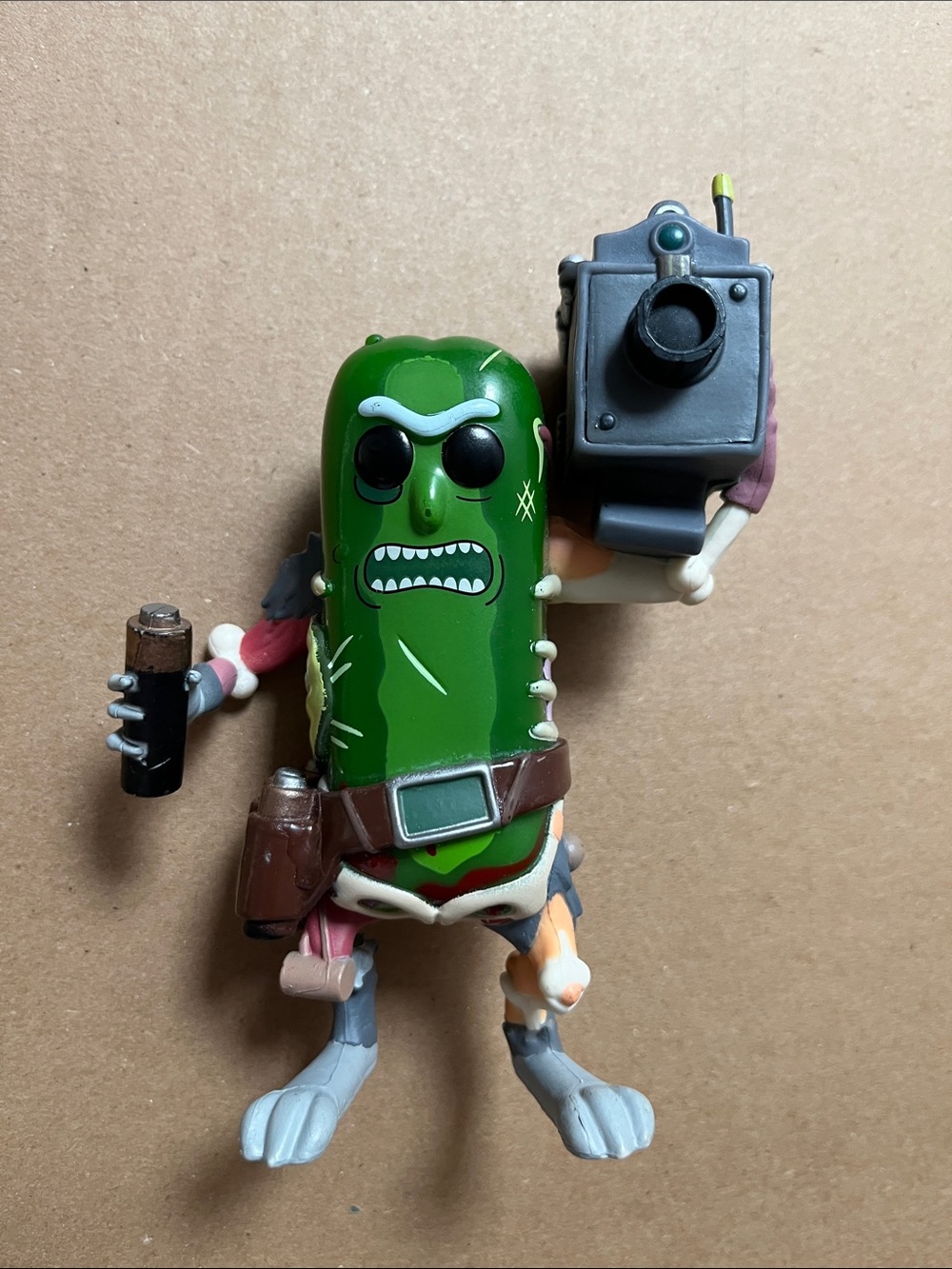 Funko POP Rick and Morty Pickle Rick with Laser 332 Vinyl Figure OOB